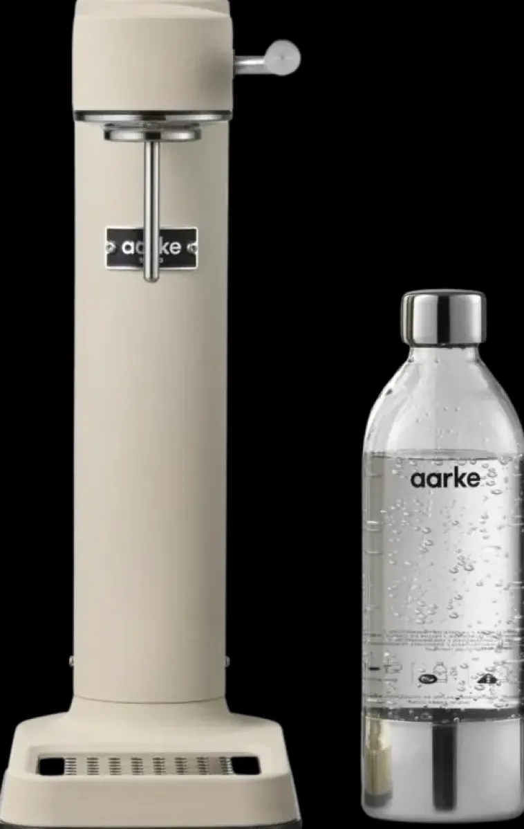 Aarke Vesi Ja Juomat-Carbonator 3 Hiilihapotuslaite, Sisaltaa Pullon, Beige