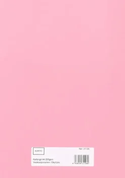 Karto Askartelutarvikkeet-Askartelunki A4 220 Gsm Vaalean Punainen 10 Ark/Pss
