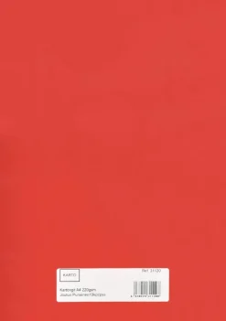 Karto Askartelutarvikkeet-Askartelunki A4 220 Gsm Joulun Punainen 10 Ark/Pss
