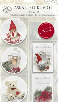 Clearance Askartelukuvio Joulukuvat Ja Teksti Punainen Askartelutarvikkeet