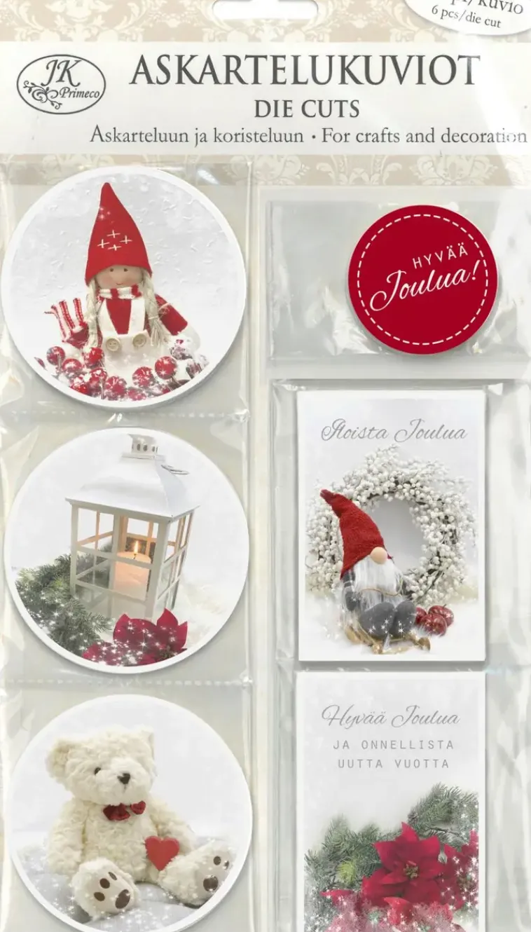 Clearance Askartelukuvio Joulukuvat Ja Teksti Punainen Askartelutarvikkeet