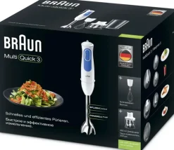 Braun Ruoanvalmistuskoneet-Mq3025Wh Spaghetti Multiquick3 Sauvasekoitinsarja