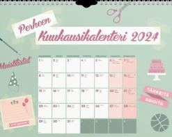 Discount Perhekalenteri 2024 Perheen Kuukausikalenteri Kalenterit