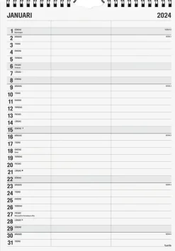 Sale Seinakalenteri 2024 Black And White 2 Saraketta Kalenterit