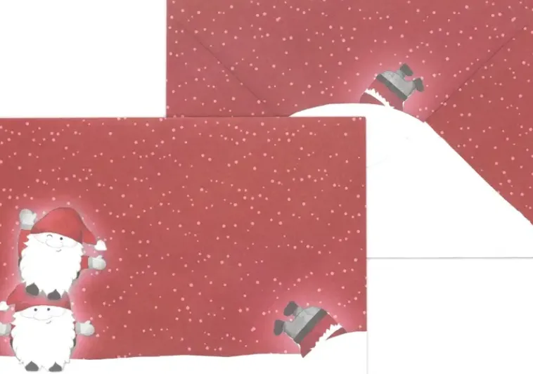 J.K. Primeco Askartelutarvikkeet-C6 Kirjekuori Tontut Punainen 10Kpl/Pkt