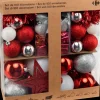 Joulupallo 100 Kpl, Punainen Sesonkijuhlatarvikkeet