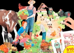 Creative Studio Askartelutarvikkeet-Create Your Farm Tarrakirja