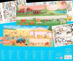 Creative Studio Askartelutarvikkeet-Create Your Farm Tarrakirja