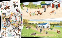 Creative Studio Askartelutarvikkeet-Create Your Happy Horses Tarrakirja