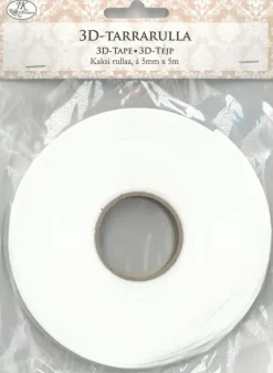 3D-Tarrarulla 5Mmx5M, 2Rll/Pkt Askartelutarvikkeet