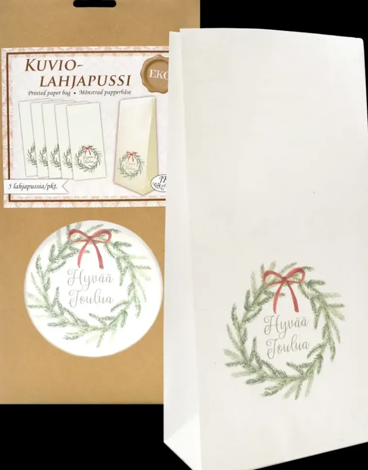 Online Eko Lahjapussi Kranssi 5Kpl/Ptk Askartelutarvikkeet