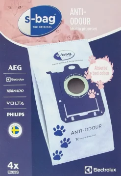 Electrolux Imurit Ja Tarvikkeet-Polypussi S-Bag Anti-Odour E203S 4 Kpl