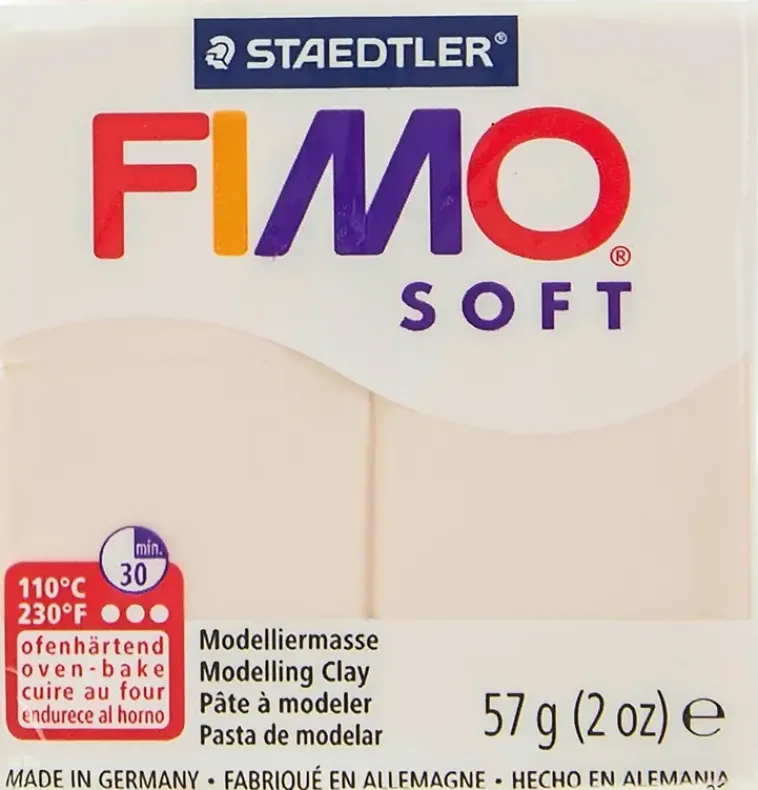 Fimo Askartelutarvikkeet-Soft Muovailumassa, Vaalea Puuteri, 57 G