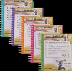 Online Color Barkode Kierremuistikirja Viivallinen A5 Varilajitelma Paperitarvikkeet