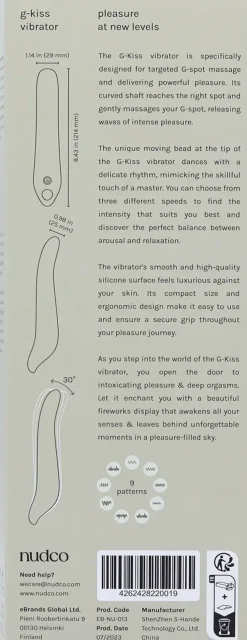 Nudco Seksivalineet-G-Kiss Vibraattori