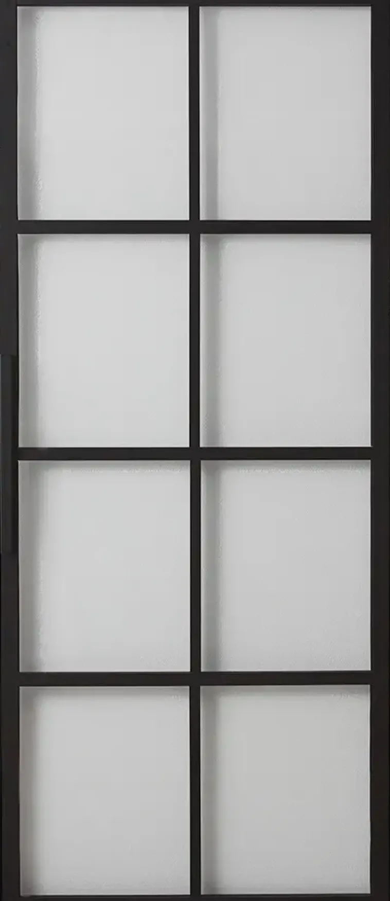 Habo Säilytyskalusteet-Ovi Cube 1000X2133X28 Musta/Lasi