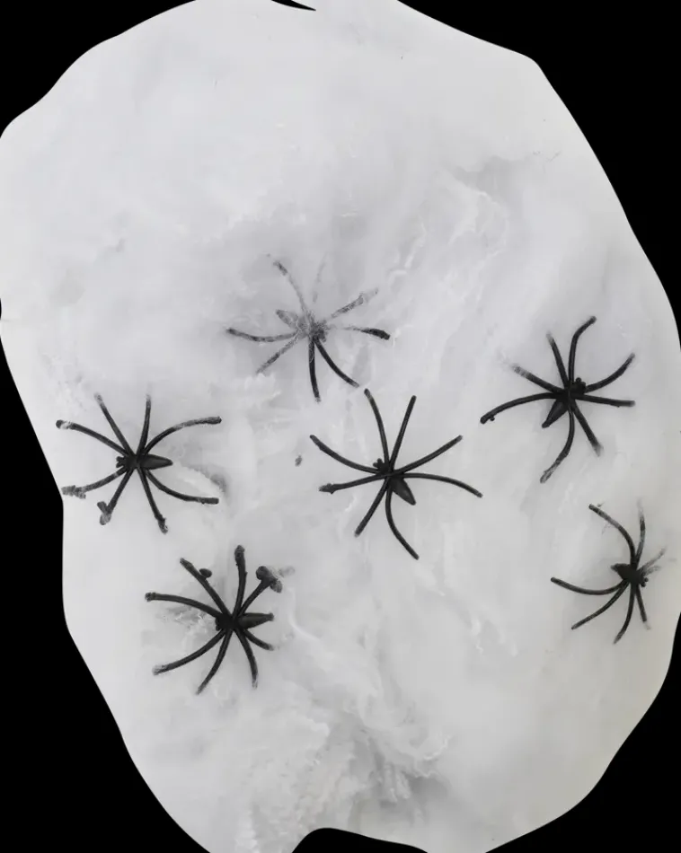 Hot Halloween-Koristeverkko 60 G Ja 6 Hamahakkia Sesonkijuhlatarvikkeet