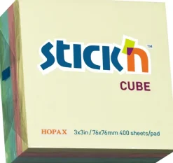 New Viestilappukuutio Stick'N 4 Varia 76X76Mm 400 Lappua Toimistotarvikkeet