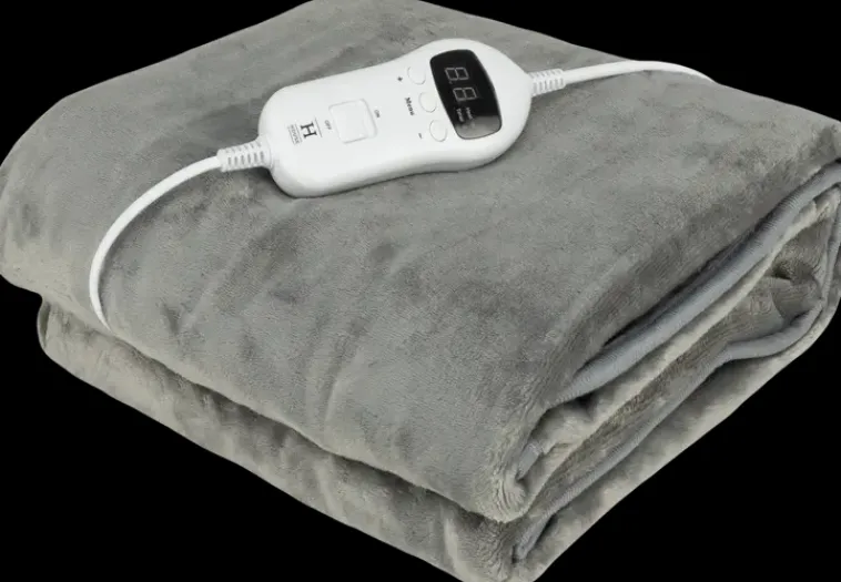 House Hierontalaitteet Ja Lämpötyynyt-Bk1410 Lampopeitto 145X100 Cm, Harmaa