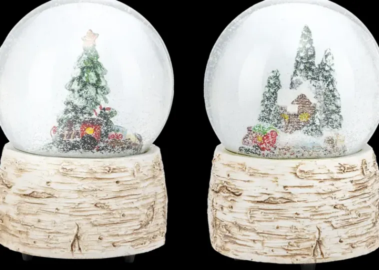 Hot Lumisadepallo Musiikilla Kuuset 15 Cm, Erilaisia Sesonkijuhlatarvikkeet