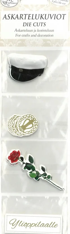 J.K. Primeco Askartelutarvikkeet-Askartelukuvio Ylioppilas 6Kpl/Kuvio