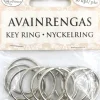 J.K. Primeco Askartelutarvikkeet-Avainrengas Hopea 10Kpl