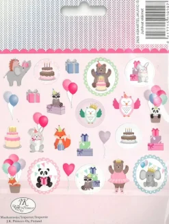 J.K. Primeco Askartelutarvikkeet-Isot Askartelukuviot Juhlivat Elaimet 25Kpl/Pkt