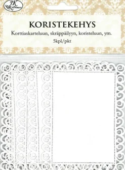 Hot Koristekehys Suorakulmio Valkoinen 5Kpl Askartelutarvikkeet