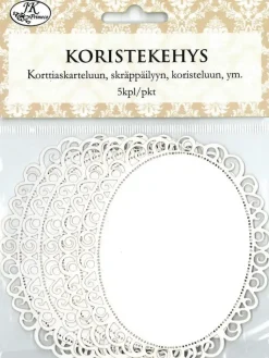 Best Koristekehys Soikea Valkoinen 5Kpl/Pkt Askartelutarvikkeet