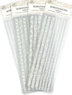 Hot Koristenauhatarra Valkoinen Askartelutarvikkeet