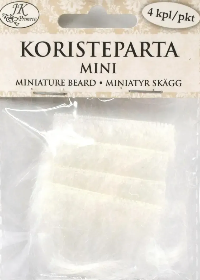 J.K. Primeco Askartelutarvikkeet-Koristeparta Mini Valkoinen 4 Kpl