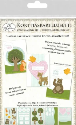 J.K. Primeco Askartelutarvikkeet-Korttiaskartelusetti Elaimet