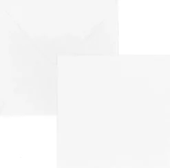 J.K. Primeco Askartelutarvikkeet-Lumo 2-Osainen Korttipohja+Kirjekuori Nelio Luonnonvalkoinen 5Kpl+5Kpl