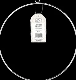 J.K. Primeco Askartelutarvikkeet-Metallikranssi 25 Cm Pyorea Valkoinen