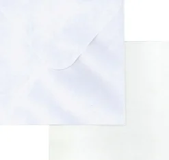 Hot 2-Os. Korttipohja + Kirjekuori Nelio Helmiaisvalkoinen 5Kpl+5Kpl Askartelutarvikkeet