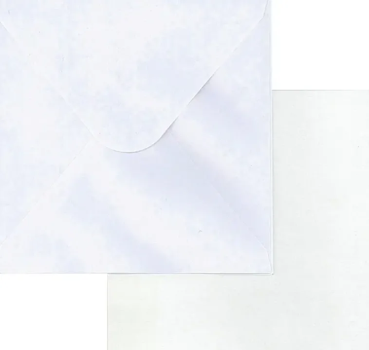 Hot 2-Os. Korttipohja + Kirjekuori Nelio Helmiaisvalkoinen 5Kpl+5Kpl Askartelutarvikkeet