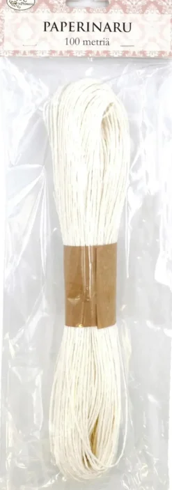 Paperinaru Valkoinen 100M Askartelutarvikkeet