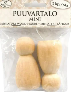 J.K. Primeco Askartelutarvikkeet-Puuvartalo 7 Cm Natur 2 Kpl