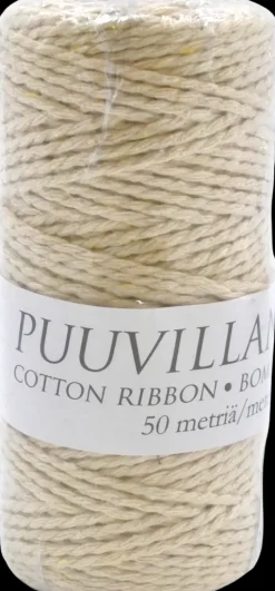 J.K. Primeco Askartelutarvikkeet-Puuvillanaru 2 Mm X 50 M Natur