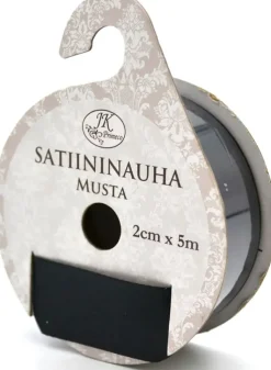 J.K. Primeco Askartelutarvikkeet-Satiininauha 2Cm X 5M Musta