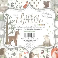 J.K. Primeco Askartelutarvikkeet-Skrappayslehtio Glitter Lemmikit 6"X6" 24Arkkia