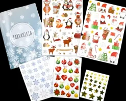 J.K. Primeco Askartelutarvikkeet-Tarrakirja+Tarrat Joulu