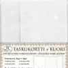 J.K. Primeco Askartelutarvikkeet-Taskukortti+Kuori Valkoinen 5Kpl+5Kpl