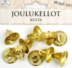 Clearance Joulukello Kulta 10Kpl/Pss Askartelutarvikkeet