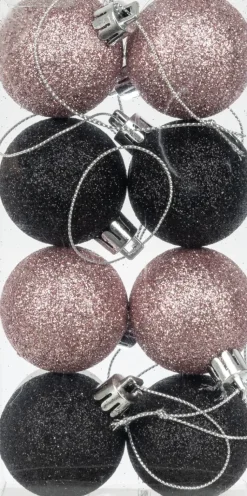 Discount Joulupallo 4 Cm Glitter 8 Kpl Sesonkijuhlatarvikkeet