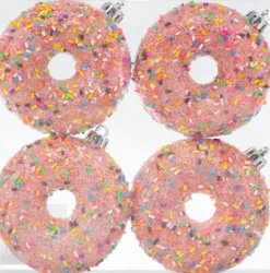 Outlet Joulupallo Donitsi 4 Kpl Sesonkijuhlatarvikkeet