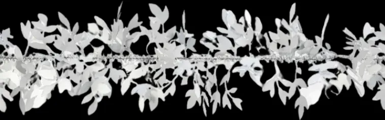 Online Kapea Lehtipunos Valkoinen 90Mm*2M Sesonkijuhlatarvikkeet