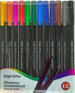 Best Kuitukarkikyna 0,4Mm 12Kpl/Pkt Varilajitelma Toimistotarvikkeet