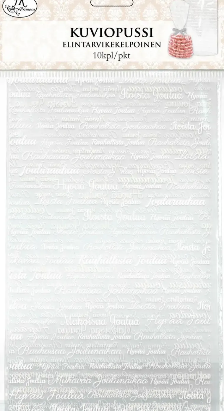 Discount Kirkas Pussi Hyvaa Joulua Valkoinen 10Kpl/Pkt Askartelutarvikkeet