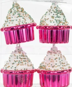 New Koriste Kuppikakku Pinkki 4Kpl Sesonkijuhlatarvikkeet